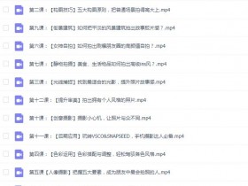 《明星之摄影课》展示面拍摄教程